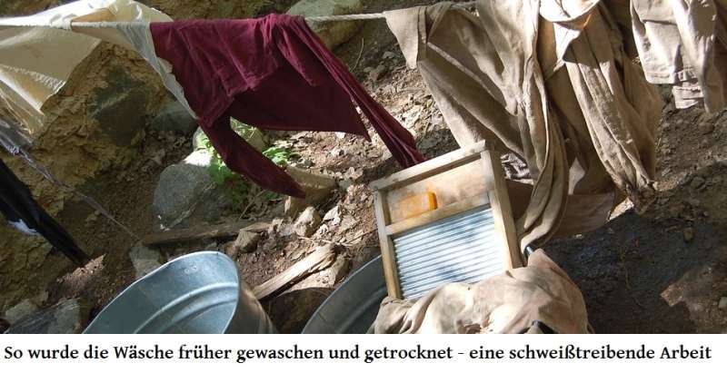 So wurde die Wäsche früher gewaschen und getrocknet - eine schweißtreibende Arbeit