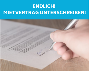 Mietvertrag unterschreiben
