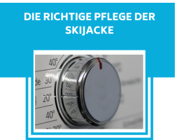 Skijacke richtig pflegen
