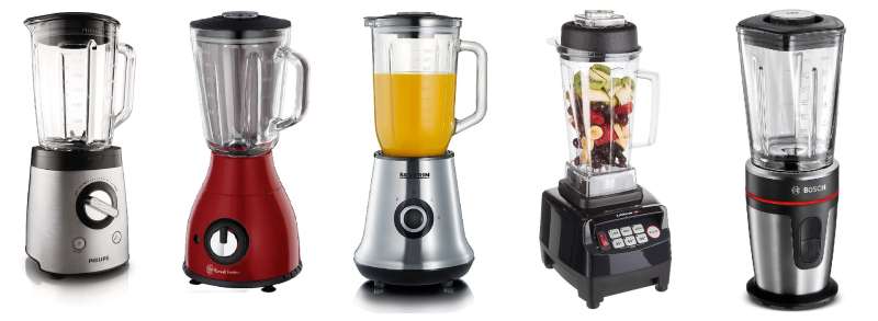 Verschiedene Standmixer