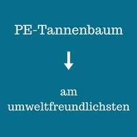 PE Tannenbaum ist am umweltfreundlichsten