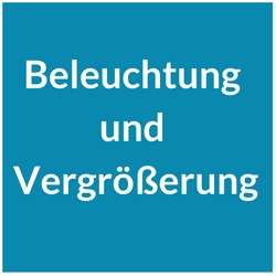 Beleuchtung und Vergrößerung eines Kosmetikspiegels