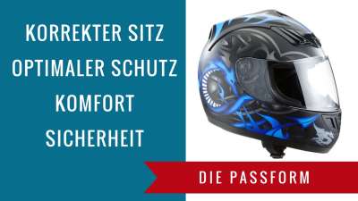 Die Passform eines Integralhelms