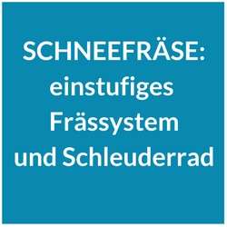 einstufige Schneefräse