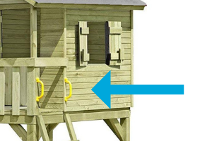 Spielturm Haltegriffe