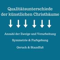 Qualitätsunterschiede von künstlichen Tannenbäumen