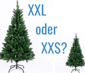 Die richtige Größe der Tanne