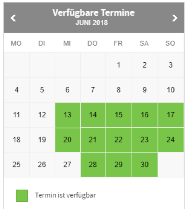 Verfügbarkeit von Erlebnisgeschenken