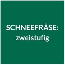 zweistufige Schneefräse